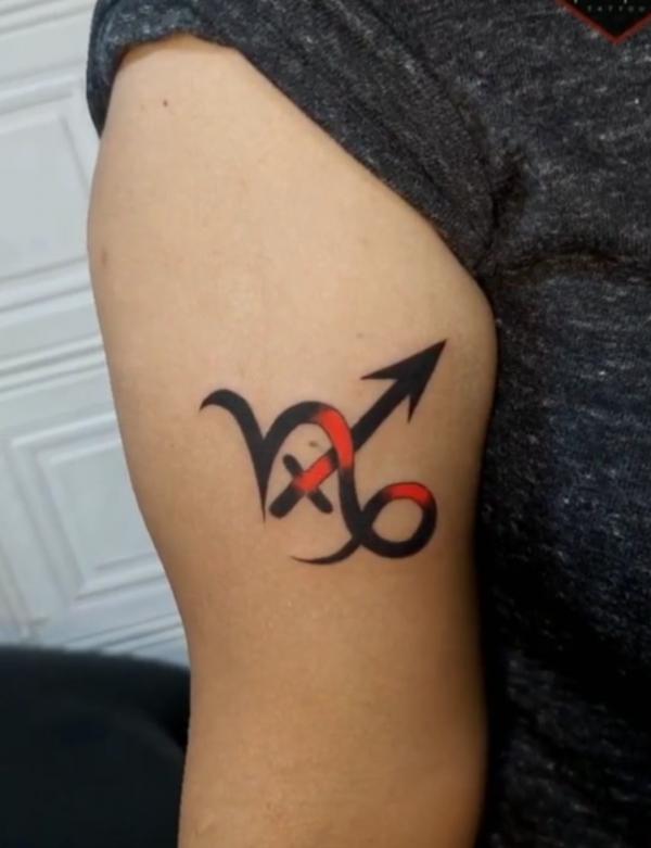 Capricorn and sagittarius signs tattoo
