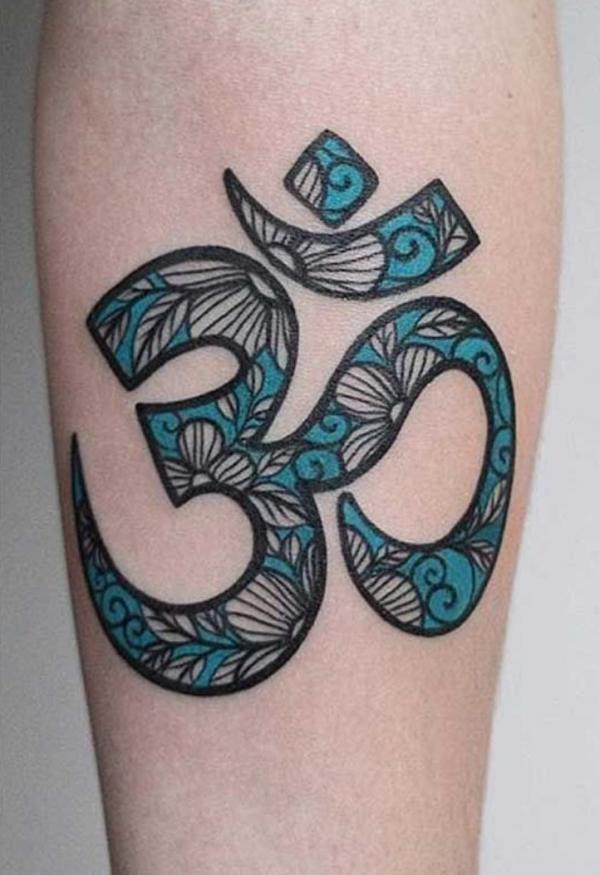 Floral OM tattoo