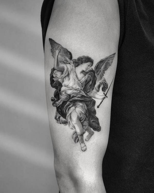 Guardian Angel in The Annunciation tattoo