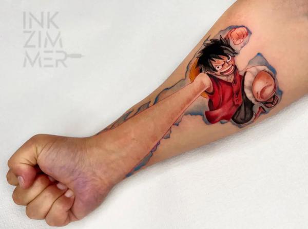 LUFFY forearm tattoo