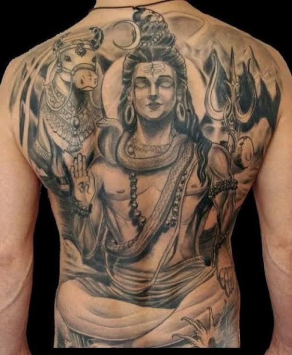 lord #shiva #om #Trishul #with... - 4.4ever Tattoo Nanded | Facebook