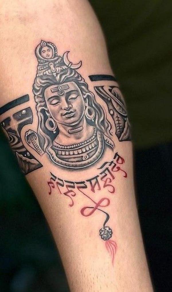 Shiva forearm tattoo