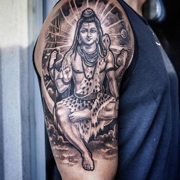 Shiva tattoo half sleeve