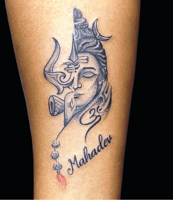 Shiva with the word Mahadev