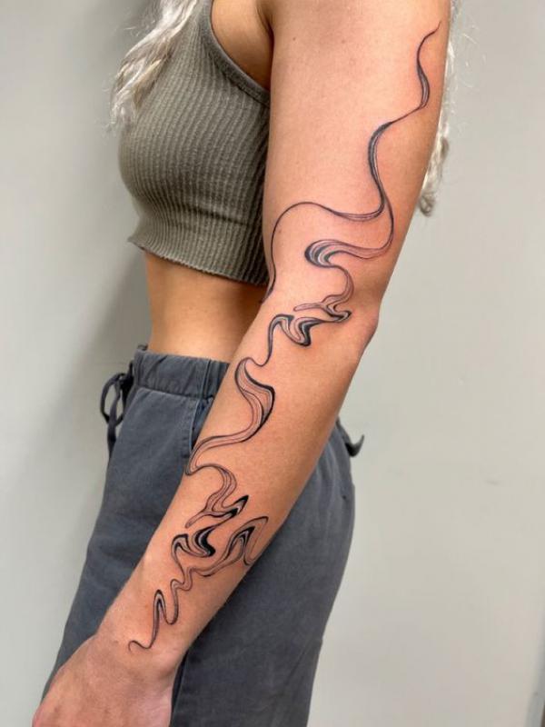 Smoke tattoo sleeve