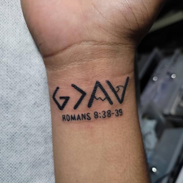God Is Greater Than The Highs And Lows Tattoo Wrist 40 God is Greater Than the Highs and Lows Tattoos | Art and Design
