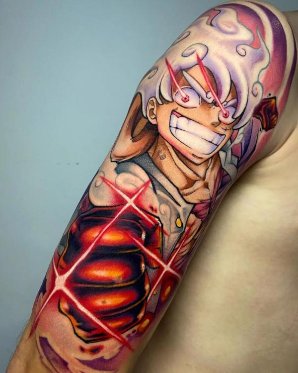 luffy gear 5 one piece tattoo