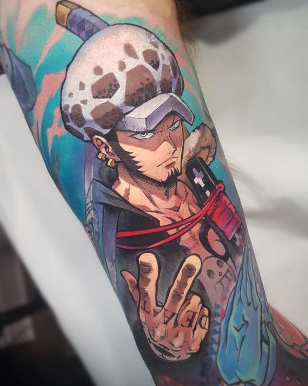 one piece law tattoo