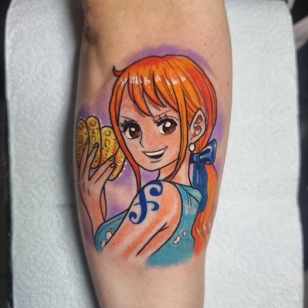 20 Inspiring Nami Tattoo Designs from One Piece Art and Design