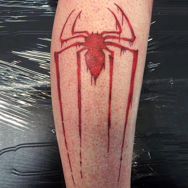 spiderman spider tattoo