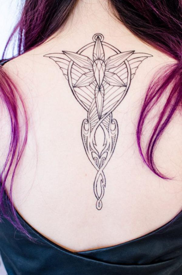Arwen Evenstar tattoo back