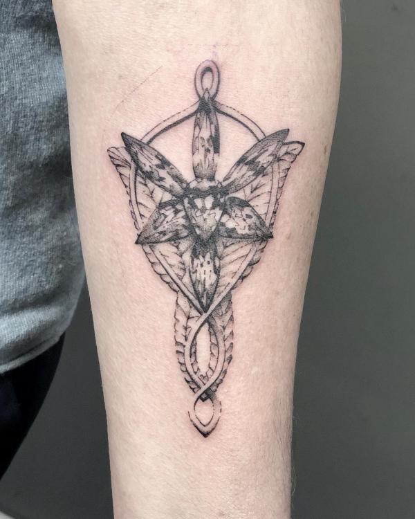 Arwen Evenstar tattoo forearm