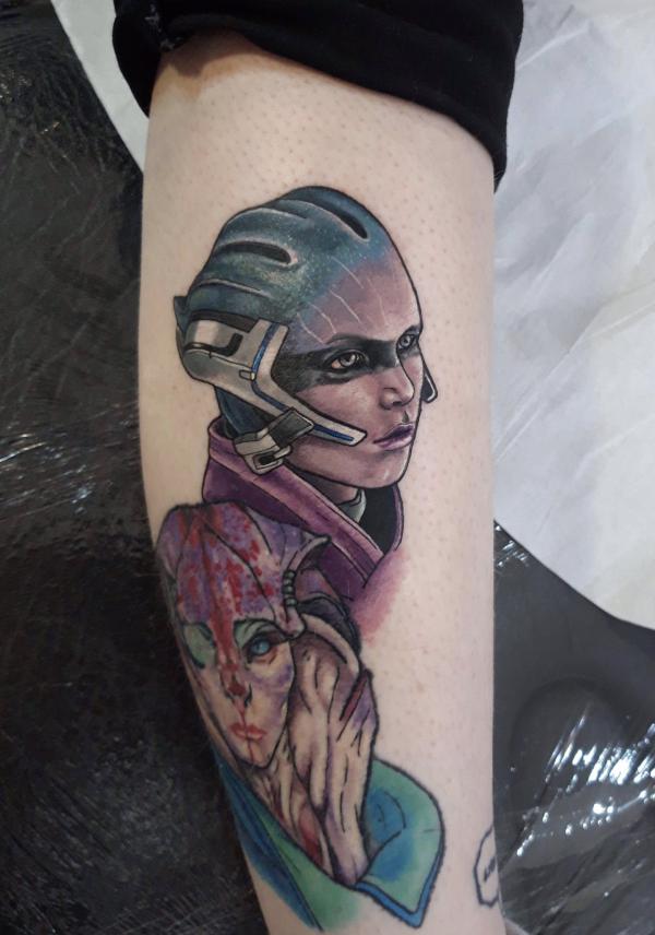 Liara T Soni tattoo