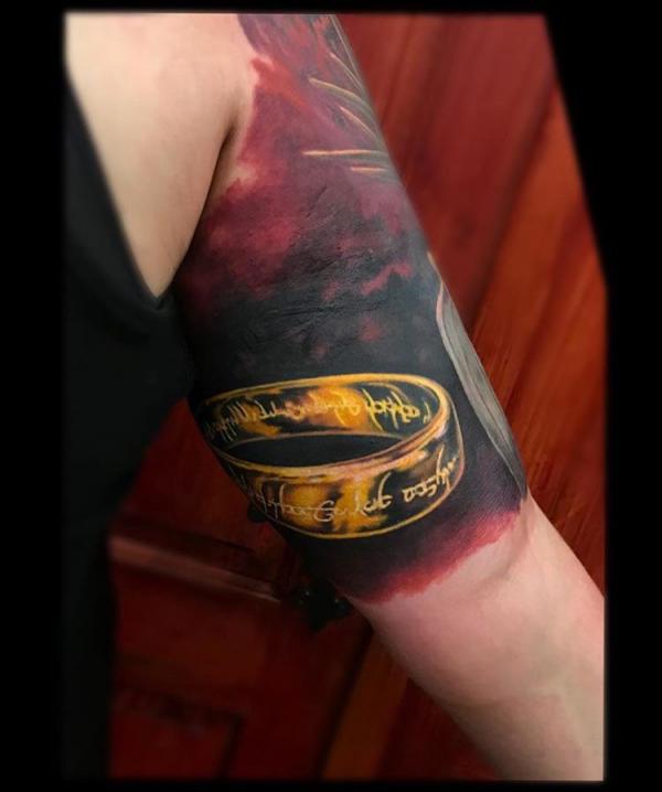 One ring tattoo