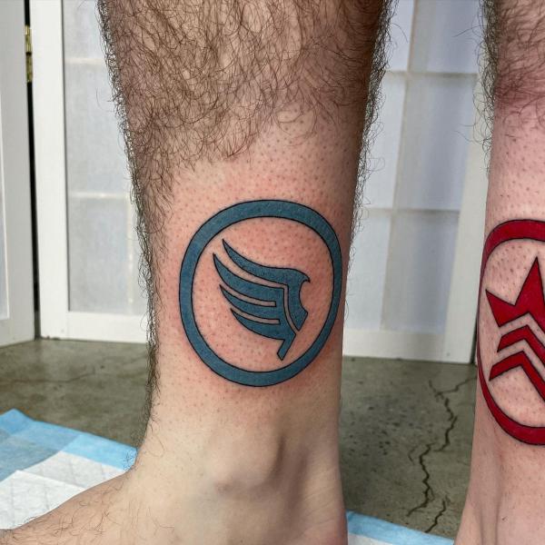 Paragon and Renegade Symbols tattoo