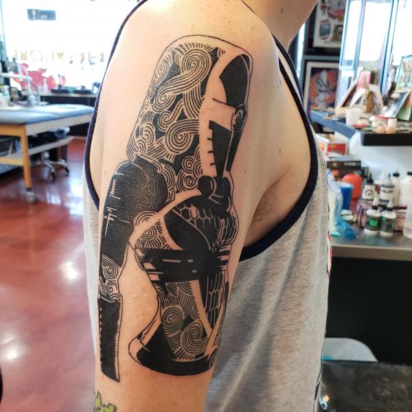 Tali Zorah tattoo half sleeve