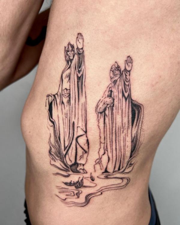 The Argonath side tattoo