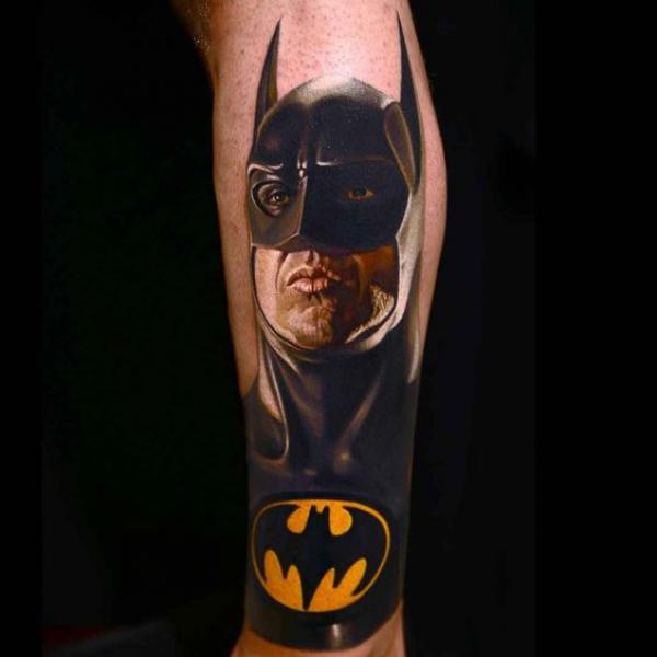 batman forearm tattoo