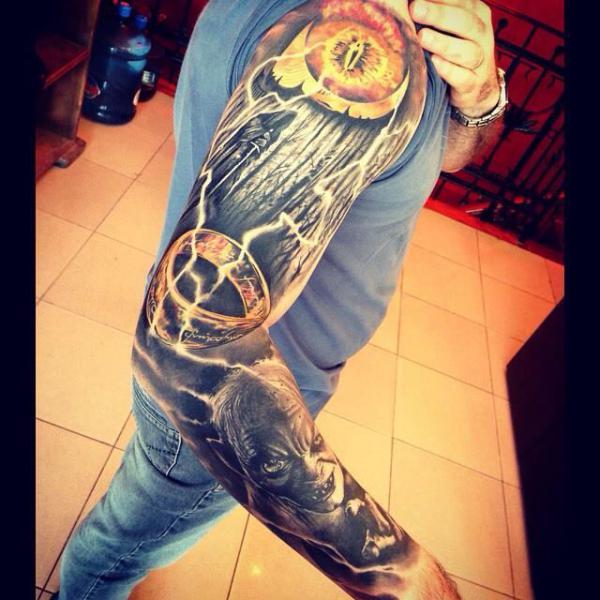 lord of the rings tattoo sleeve