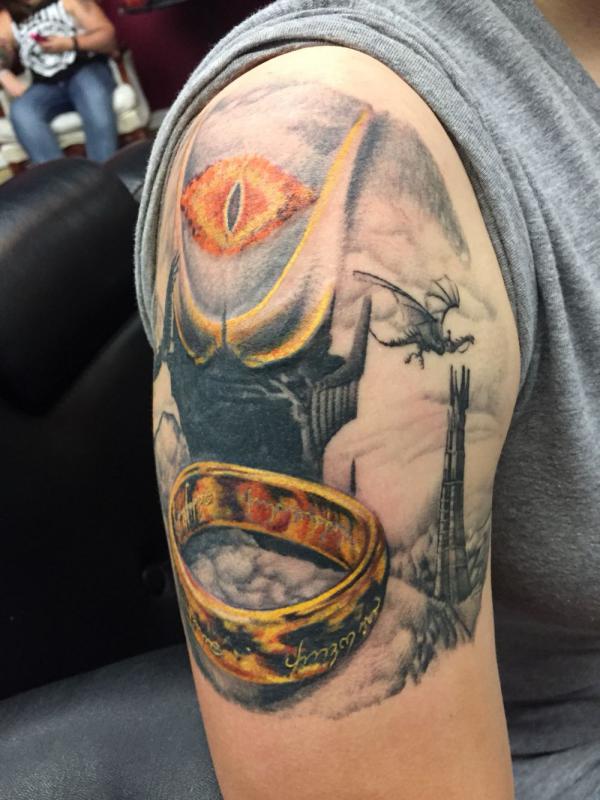lord of the rings upper arm tattoo
