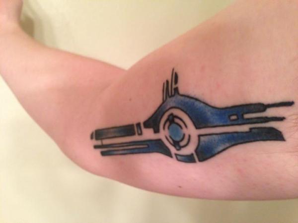 mass effect citadel tattoo bicep